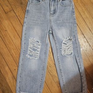 SHEIN Light Blue Distressed Kids Jeans NEVER WORN